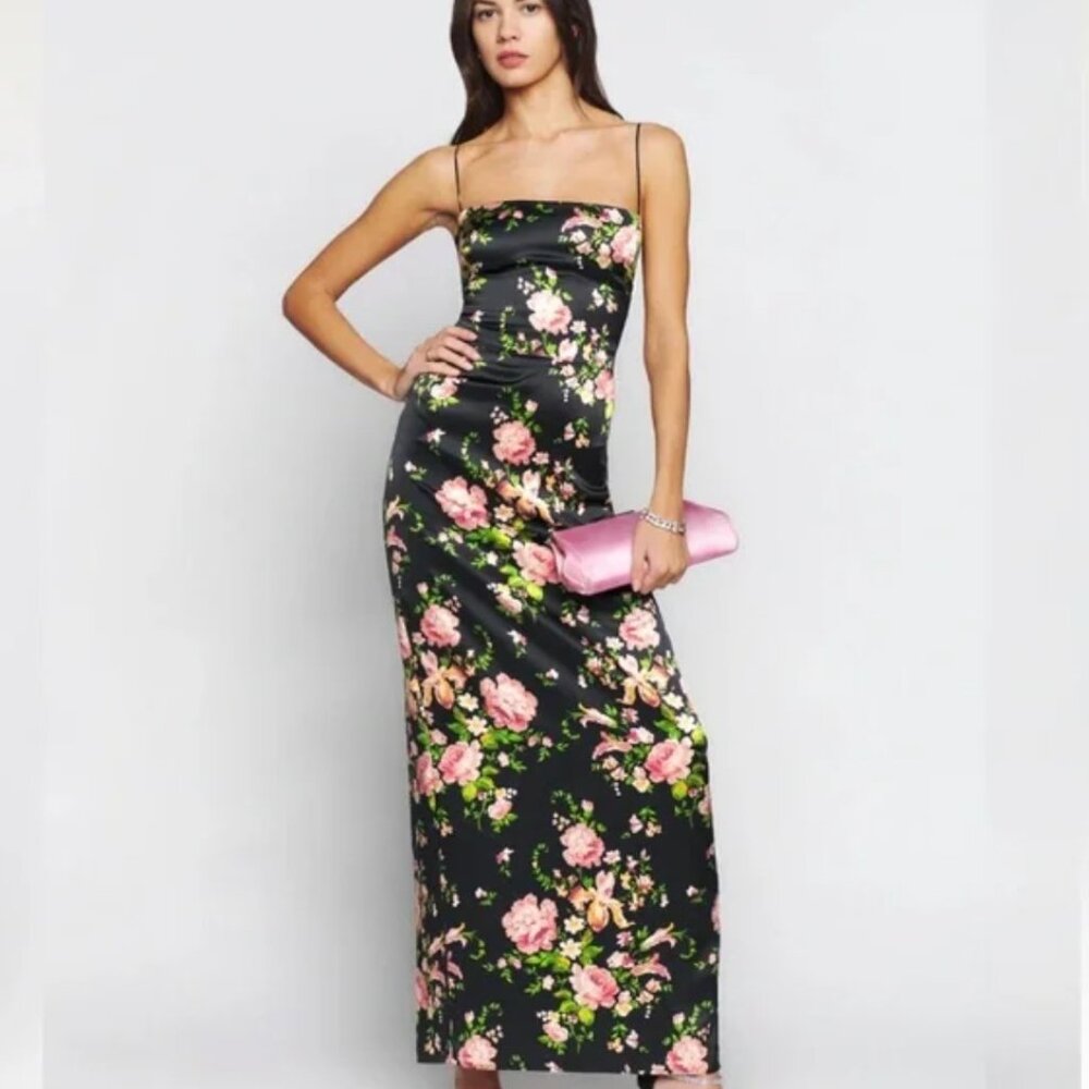 Reformation Frankie Silk Dress - Polina - Picture 2 of 9